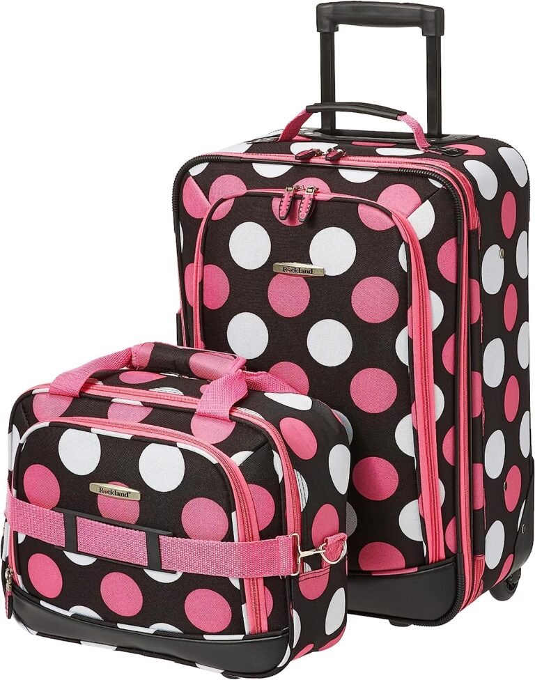 Rockland Fashion Softside Upright Luggage Set – Stylish & Durable Travel Companion