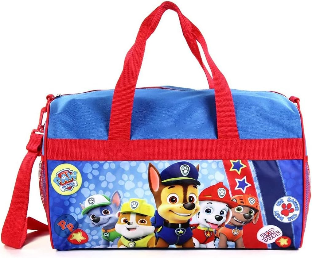 Nickelodeon Paw Patrol Polyester Duffle Bag Kids, Blue, Large