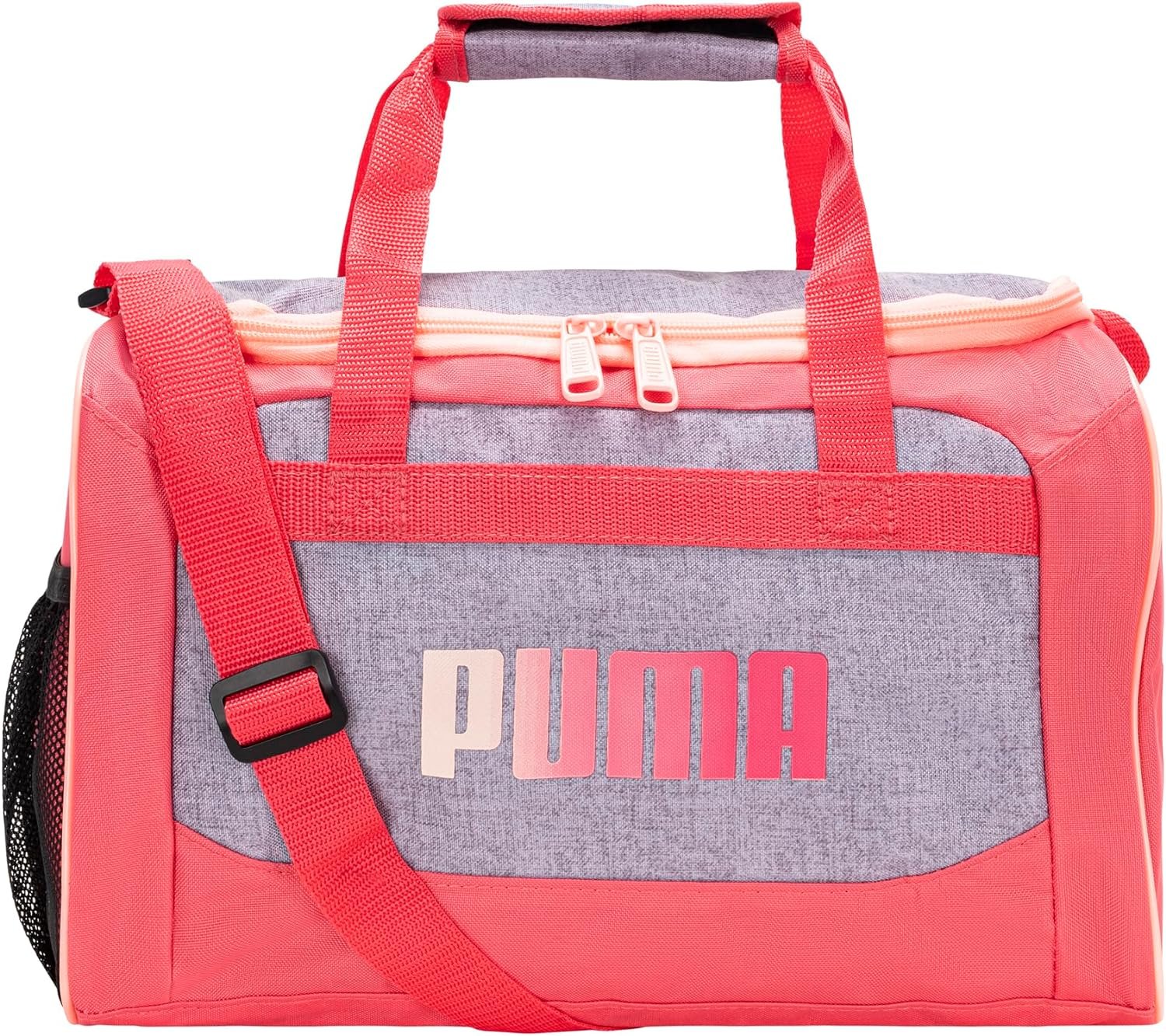 PUMA unisex child Puma Evercat Transformation Jr duffel bags, Grey/Pink, One Size US