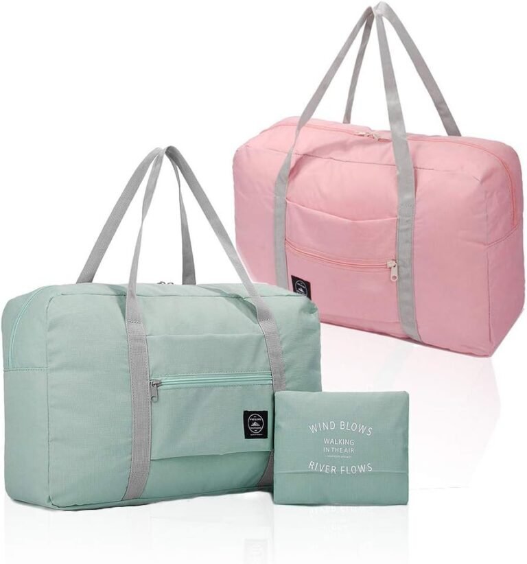 (2 Pack) Foldable Travel Duffel Bag – Waterproof Carry On Luggage Review