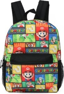 Super Mario 16″ Allover Print Character School Backpack Review