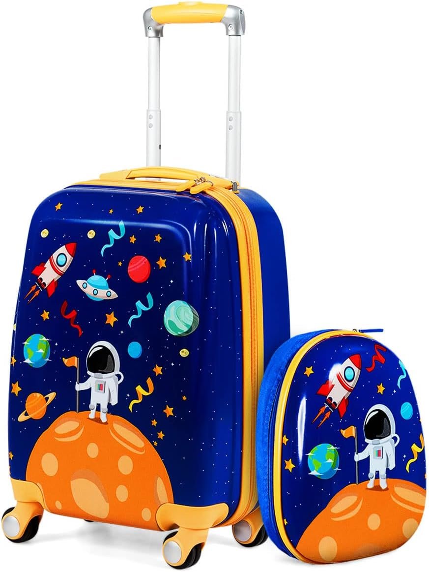 HONEY JOY 2 Pcs Kids Carry On Luggage