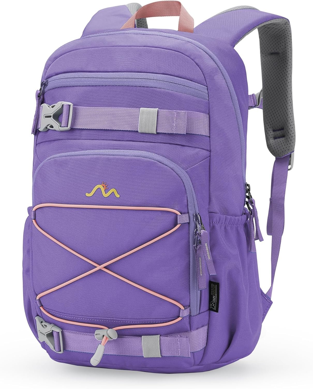 MOUNTAINTOP Kids Backpack for Boys Girls Elementary Kindergarten Bag Lightweight Children Daypack Purple