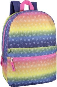 17 Inch Backpack with Side Pockets for Girls: Stylish & Versatile