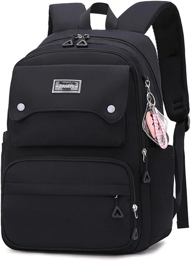 Kids Casual Backpack Solid Color Girls Elementary and Middle School Bag Teenage Travel Bag Waterproof Book Bag