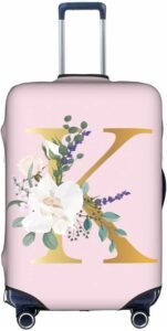 Flower Lette K Pink Luggage Cover Review – Stylish Protection for Your Suitcase