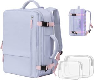 Getravel Purple Travel Backpack – Stylish & Functional Carry-On Bag