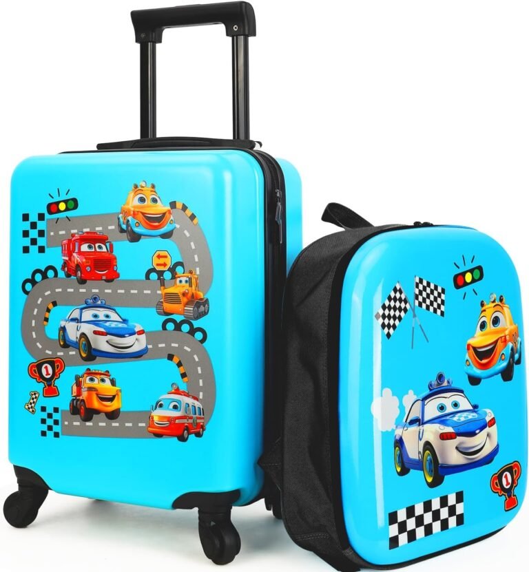 Emissary Blue Hardshell Cartoon Suitcase Review – Fun & Functional Kids’ Luggage