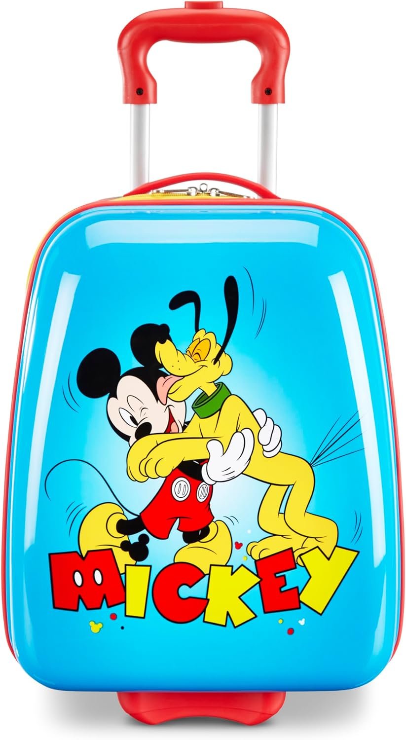 American Tourister Unisex Kid's Disney Hardside Luggage with Spinner Wheels, Multicolor, Carry-On 20-Inch