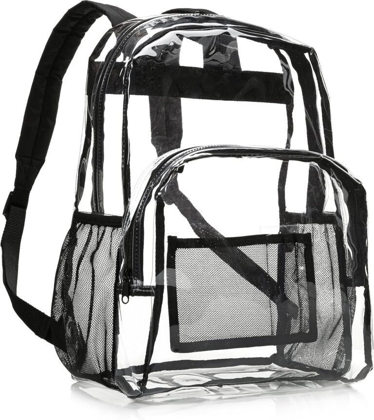 Amazon Basics Transparent School Backpack: Stylish & Functional Choice