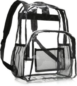 Amazon Basics Transparent School Backpack – Durable and Functional Choice
