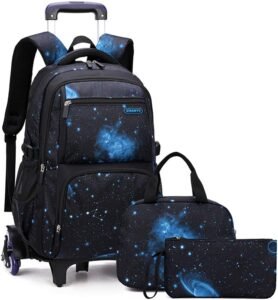 MITOWERMI Boys Rolling Backpack Review | Space-Galaxy Design