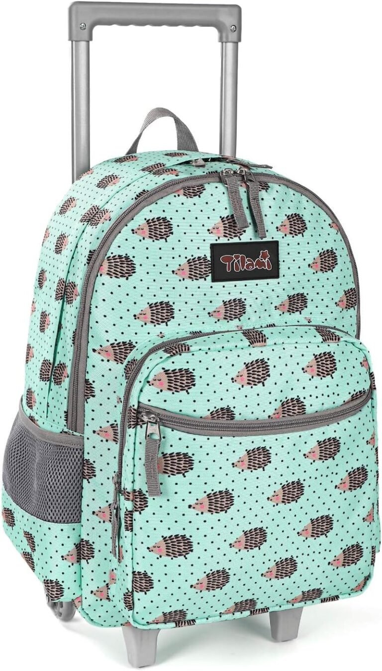 Tilami Rolling Backpack 18 inch – Convenient & Stylish Kids’ Luggage