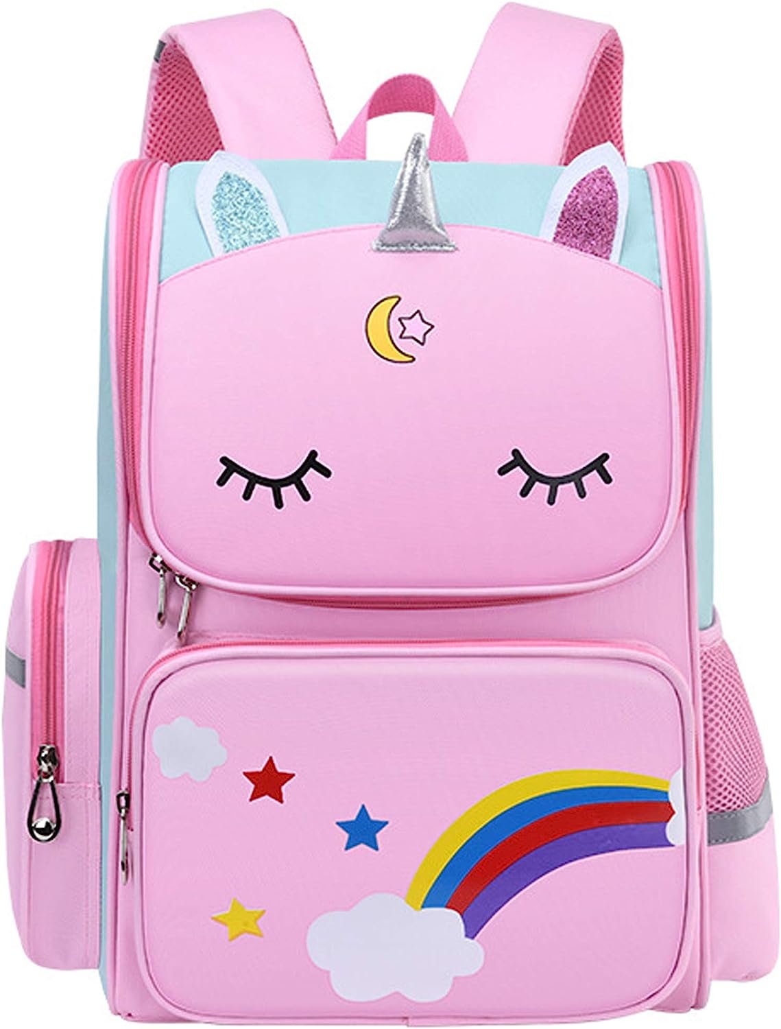 HT HONOR . TRUST Girls Backpack for Kids Ages 6-8 Kindergarten Elementary School Backpacks for Girls 5-7 Years Old 16inch Pink Book Bags Mochilas Escolares Para Niñas Large Kids Travle Bookbag