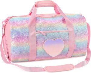 mibasies Dance Bag for Girls Duffle Bag Review – Stylish & Practical Travel Companion