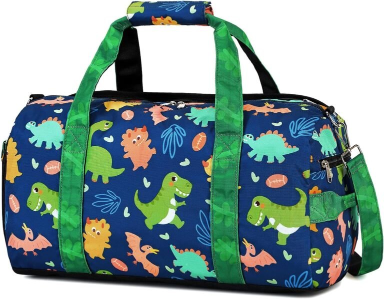 Kids’ Dinosaur Navy Duffle Bag Review – Versatile & Fun Travel Companion