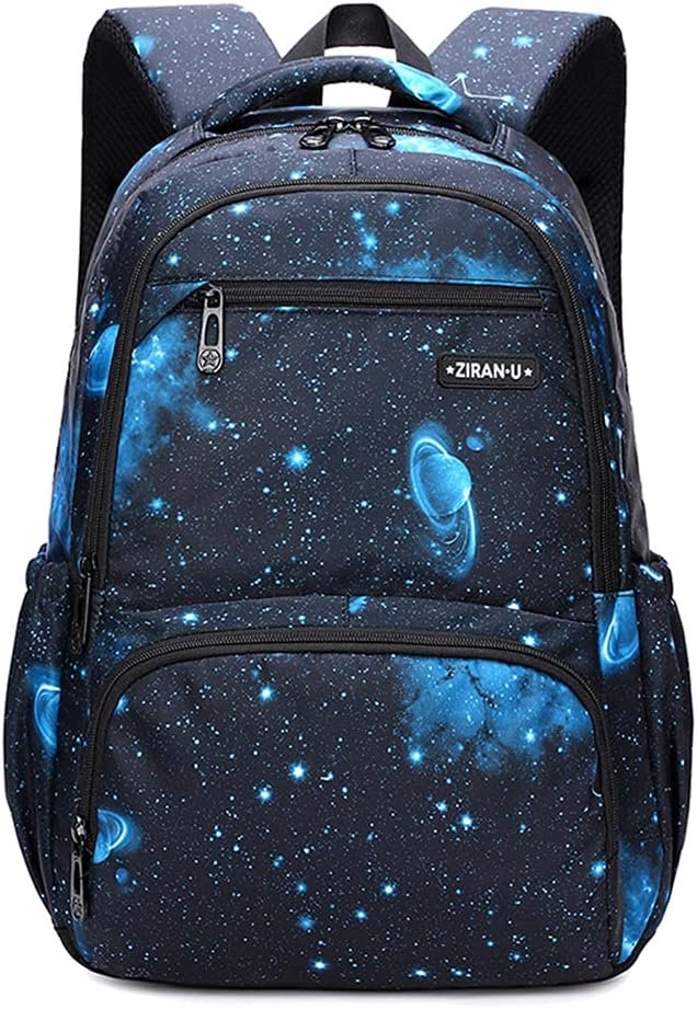 Kids Backpack for Boys Girls Elementary School Backpacks Boys Children Bookbags Primary Kindergarten Backpack Galaxy Black Blue