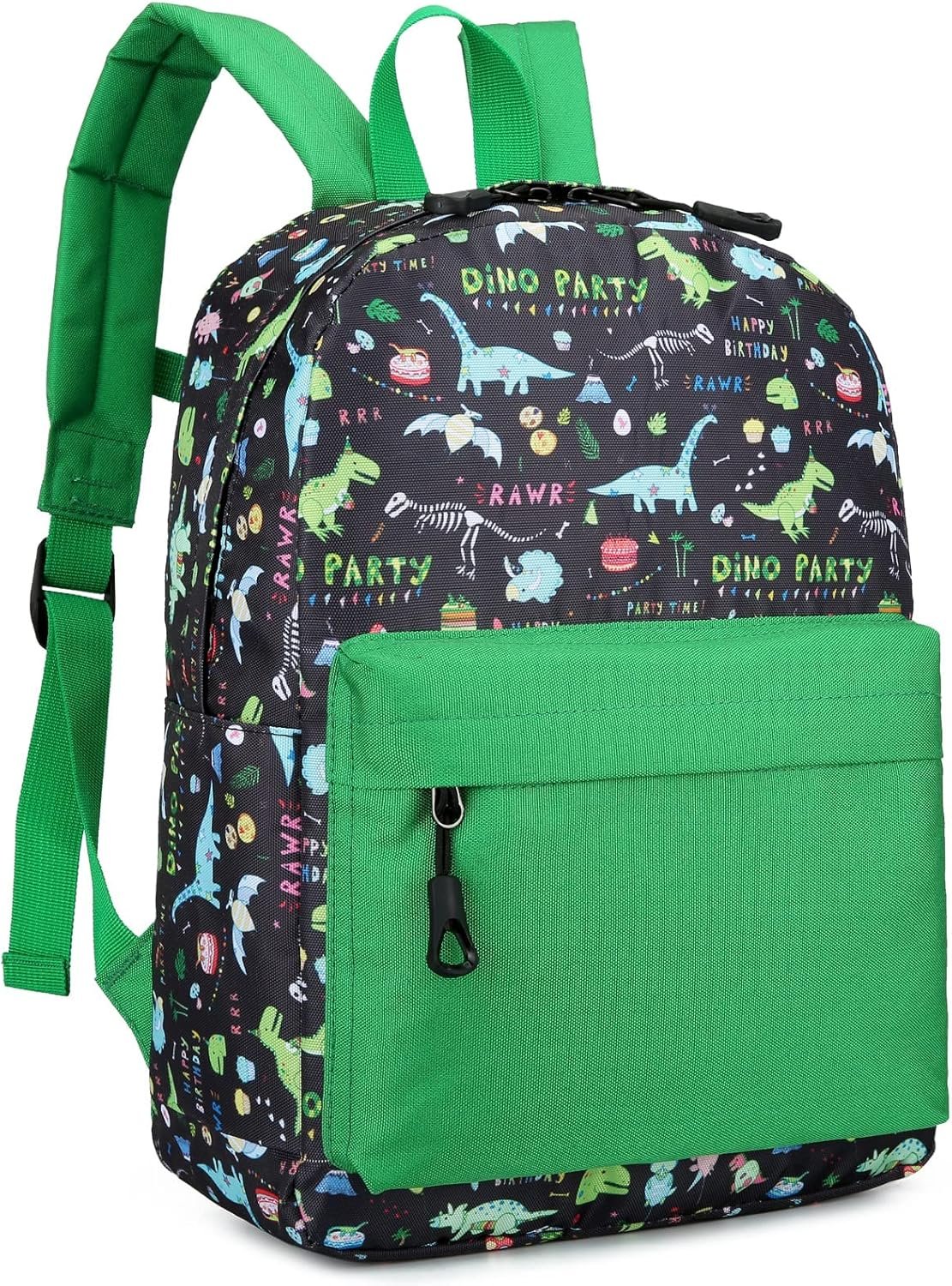 Kids Backpack Boy Dinosaur Toddler Preschool Backpack Classic Bookbag Daycare Travel School Bag Nursery with Chest Strap