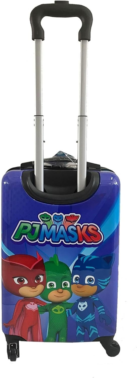 Fast Forward PJ Mask Suitcase for Kids, Kids Luggage for Toddlers, 20 Inch Hard-Sided Tween Spinner Suitcase, PJ Masks Kids Carry-On Luggage with Wheels