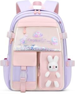 VIDOSCLA Bunny Girls Backpack for School: Cute, Comfortable, and Practical