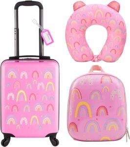 Sanwuta 4 Pieces Rainbow Luggage Set Review: Stylish & Practical Gear