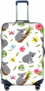 Australian Wild Koala Bear And Leaves Luggage Cover – Stylish Protection for Travelers
