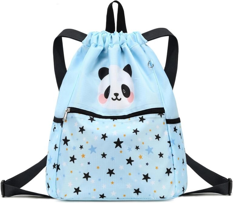Adorable Drawstring Backpack for Kids – Panda Bags for Girls Review