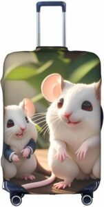 RoMuKa Mother And Child Rats Luggage Protector: Protect Your Luggage in Style