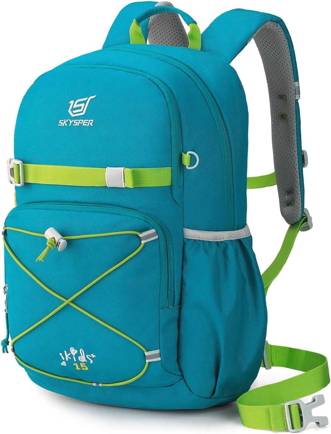 SKYSPER Kids Backpack - 15L Travel Backpacking Small Age 4-6 Ergonomical Design Multi-compartment Breathable Day Pack Preschool Kindergarden Bag