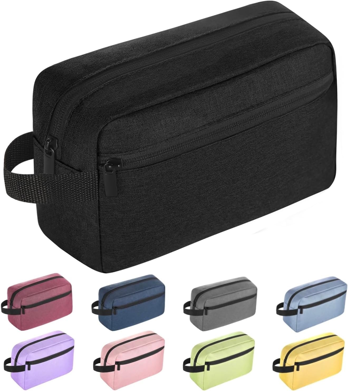 Travel Toiletry bag Toiletry bag for women men Hanging toiletry bag Cosmetic bag Travel accessories for Women Men (Black)