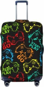 Colorful Silhouettes Game Joystick Luggage Cover: Review & Ratings