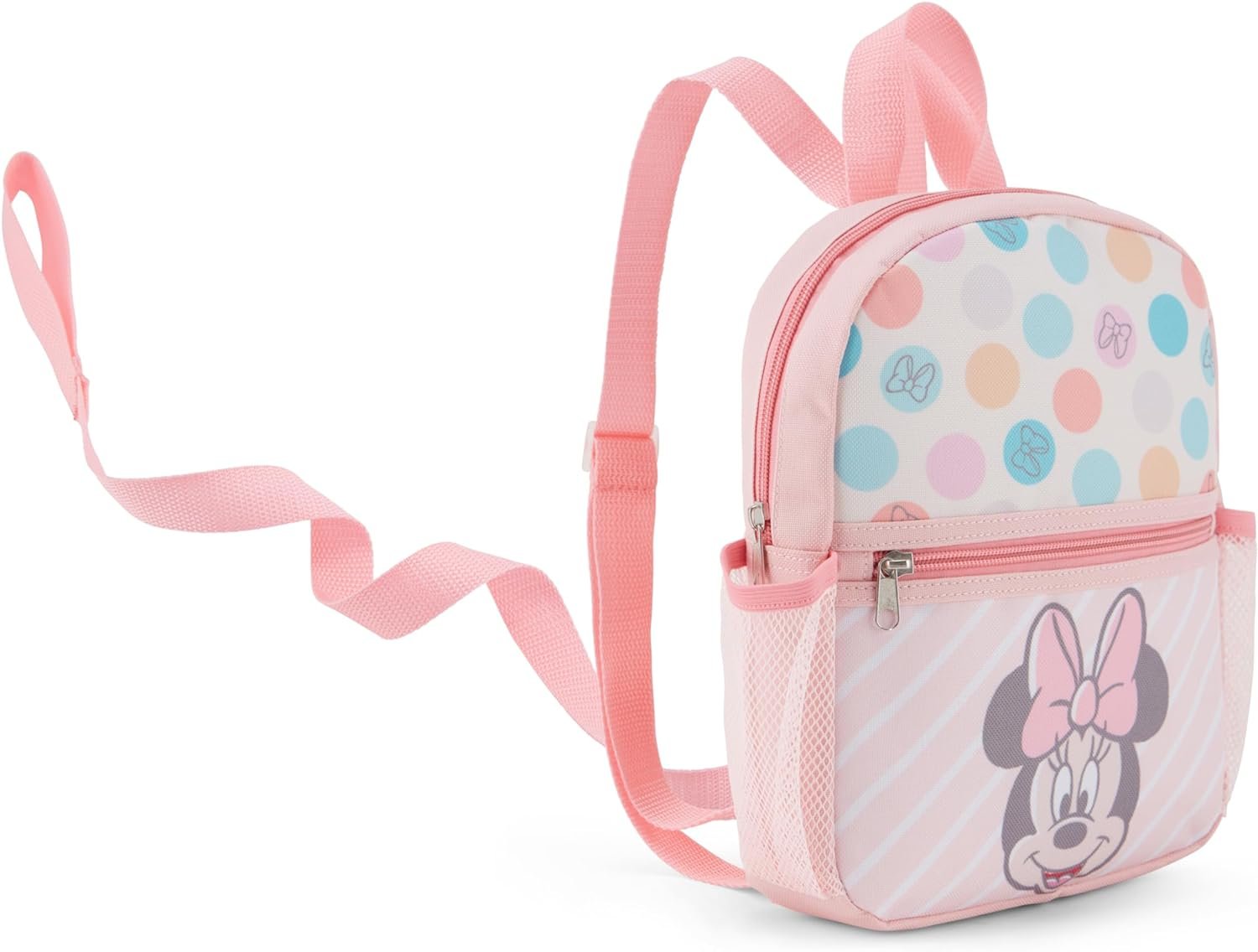 Disney Baby Mini Backpack, Minnie Mouse Cute Smile Stripe, 10 inch
