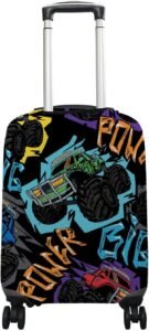 Travel Luggage Cover Suitcase Monster Truck Review