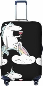 Unicorn And Wine Luggage Cover Review – Stylish Travel Protection