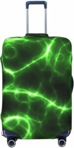 Xiso Ver Green Lightning Luggage Cover: Protection with Personality
