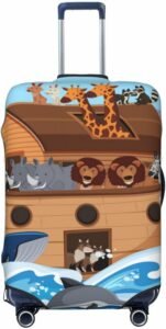 Noah’s Ark Print Elastic Travel Luggage Cover Review | Protection & Style