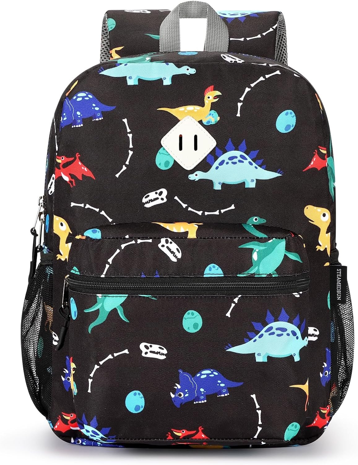 STEAMEDBUN Kids Backpack for Boys 4-8: Boys Backpacks for Elementary School- Dinosaur Backpack - 15 inch Backpack for Kindergarten