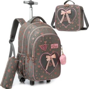 Meetbelify Girls Rolling Backpack – Versatile & Comfortable Option for Kids