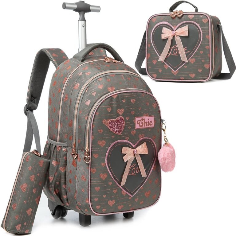 Meetbelify Girls Rolling Backpack – Versatile & Comfortable Option for Kids