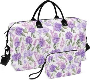 Purple Lilacs Travel Duffel Bags – Stylish Travel Companion