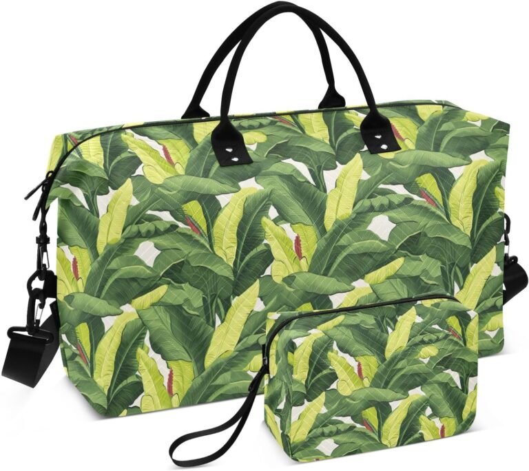 Premium Tropical Green Leaves Duffel Bags Review – Ultimate Travel Companion