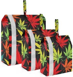 Red Black Maple Leaves Packing Cubes for Suitcases Review – Efficient Travel Organization