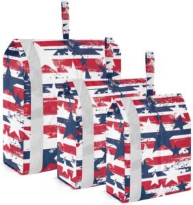 American Stars Patriotic Striped Packing Cubes: Travel Organization at its Finest