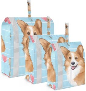 Valentine’s Day Corgi Dog Packing Cubes – Travel in Style!
