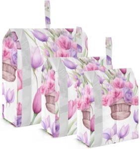 Tulips Watercolor Flower Packing Cubes – Stay Organized in Style