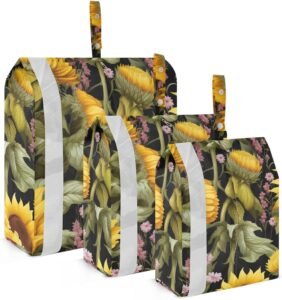 Yellow Sunflowers Flowers Leaves Packing Cubes 3 Set Review