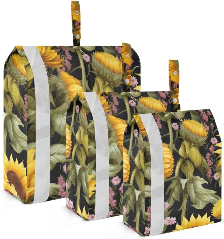Yellow Sunflowers Flowers Leaves Packing Cubes 3 Set Review