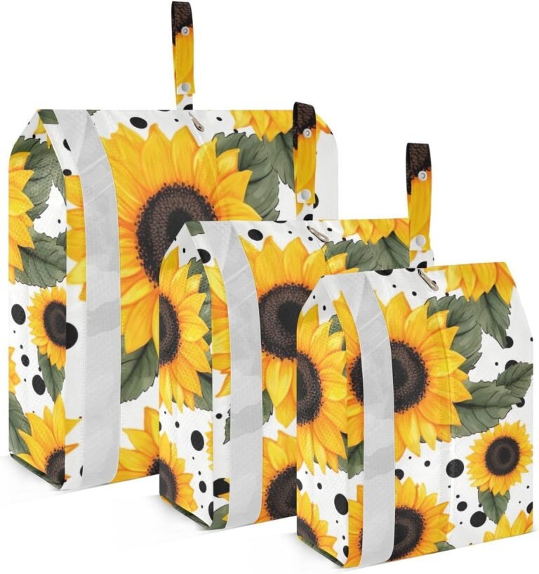 Sunflower Watercolor Packing Cubes: Ultimate Travel Organization Companion