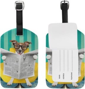 Charming Pug Dog Luggage Tag for Travelers