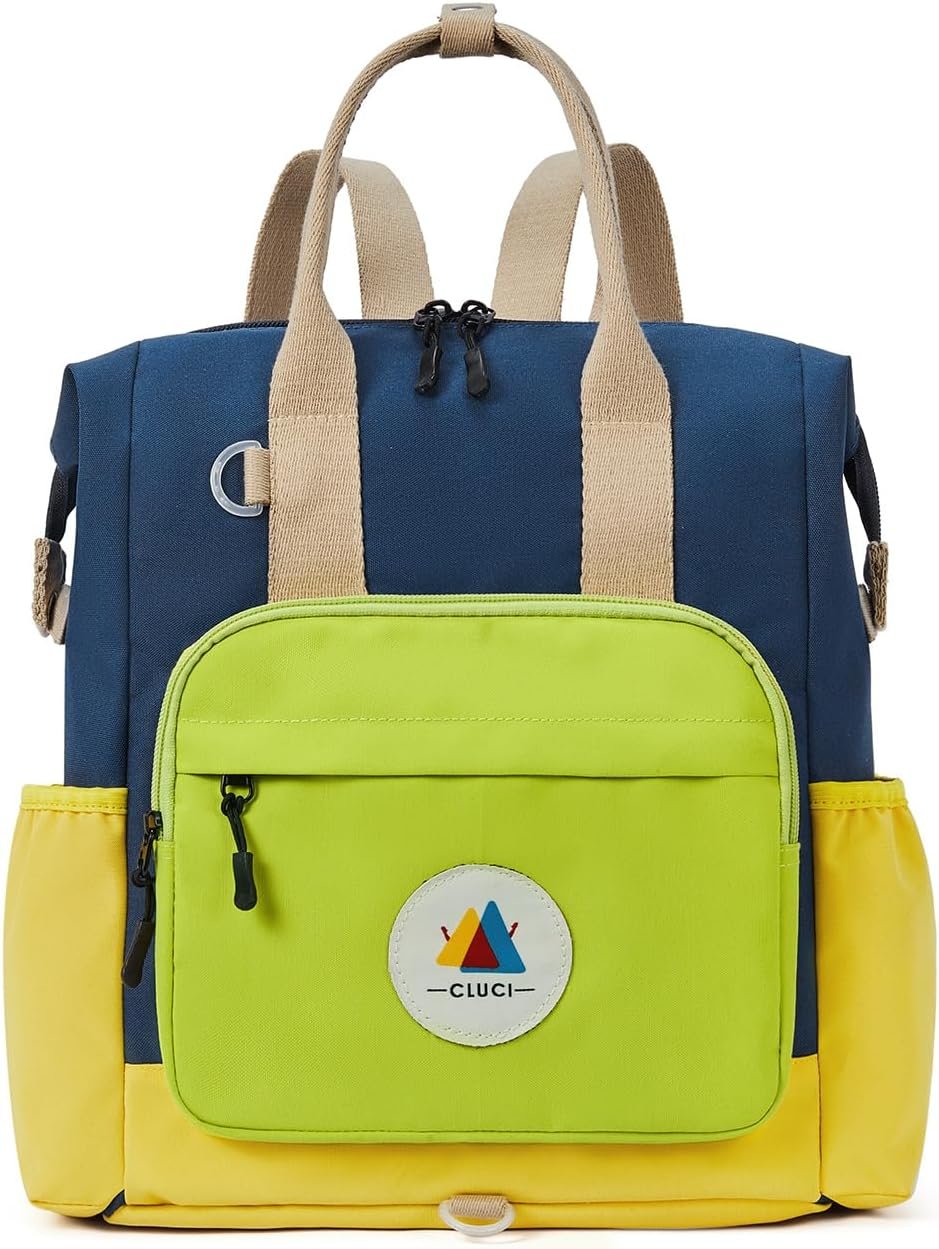 CLUCI Toddler Backpack For Boys, Toddler School Backpack For School & Travel, Small Kids Child Backpacks, Preschool Kindergarten Elementary Diaper bag Daycare Backpack For Kids 2-4
